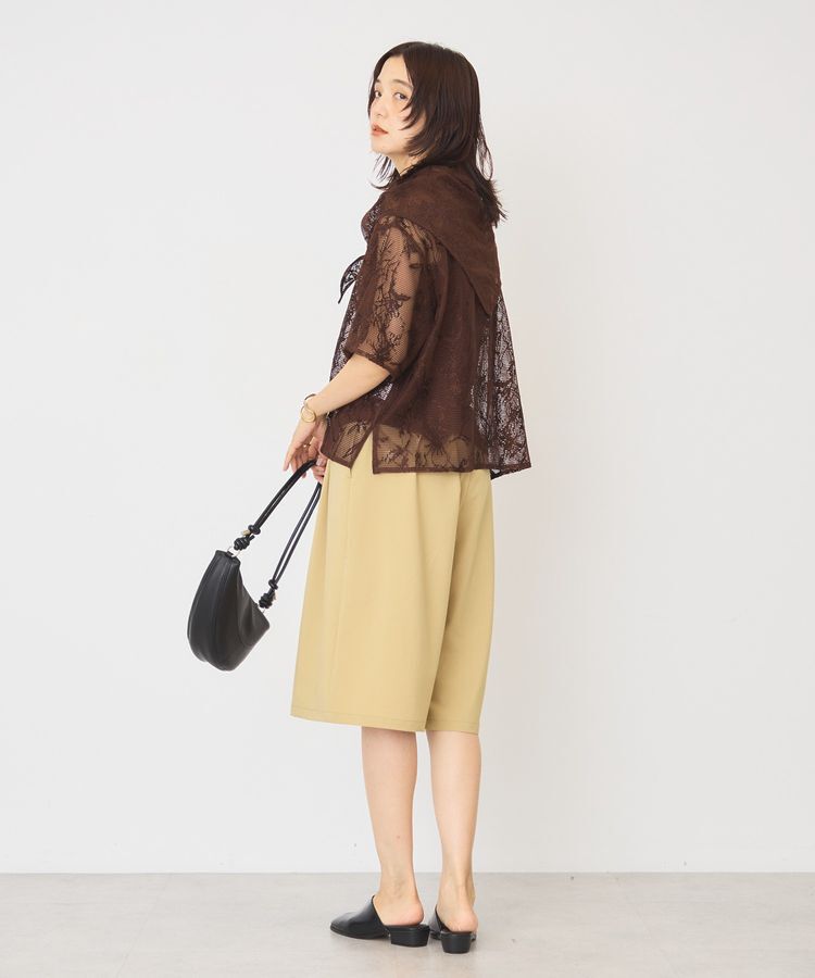AMERICAN HOLIC「【2点セット】メッシュレース半袖シャツ+スカーフ」|シャツ・ブラウス|