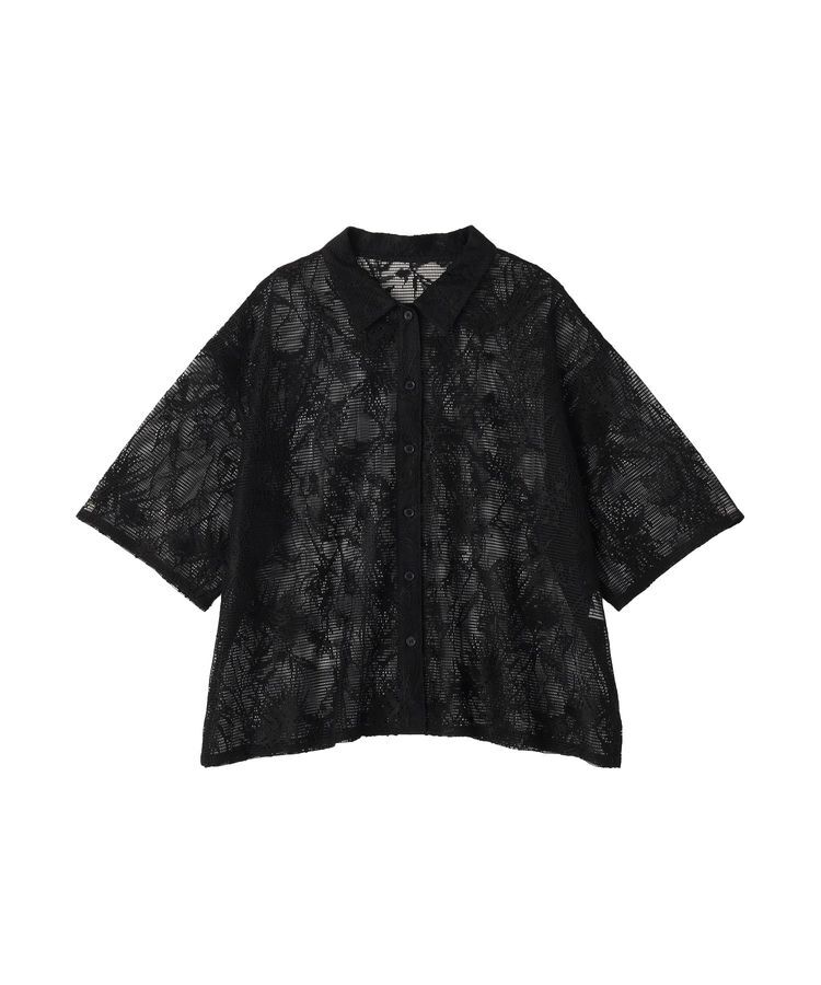 AMERICAN HOLIC「【2点セット】メッシュレース半袖シャツ+スカーフ」|シャツ・ブラウス|