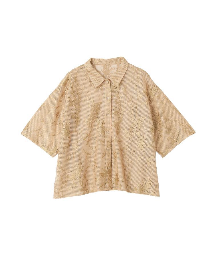 AMERICAN HOLIC「【2点セット】メッシュレース半袖シャツ+スカーフ」|シャツ・ブラウス|