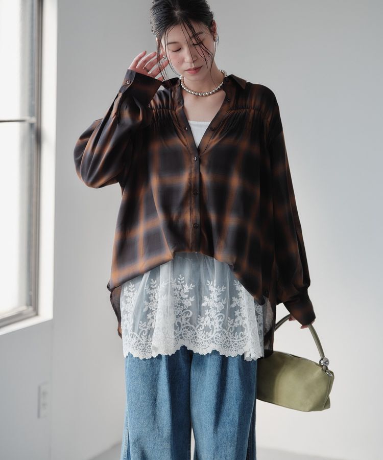 Green Parks「【しゃれシャツ】2wayシャーリングシャツ」|シャツ・ブラウス|