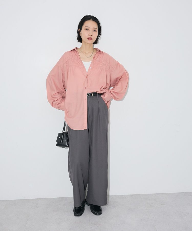 Green Parks「【しゃれシャツ】2wayシャーリングシャツ」|シャツ・ブラウス|