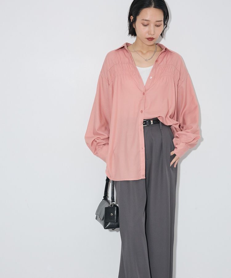 Green Parks「【しゃれシャツ】2wayシャーリングシャツ」|シャツ・ブラウス|
