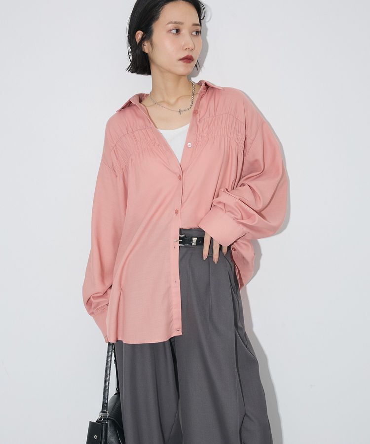 Green Parks「【しゃれシャツ】2wayシャーリングシャツ」|シャツ・ブラウス|