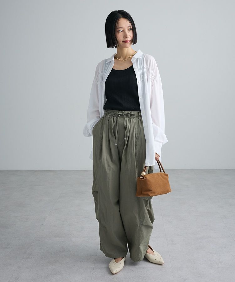 Green Parks「【しゃれシャツ】2wayシャーリングシャツ」|シャツ・ブラウス|