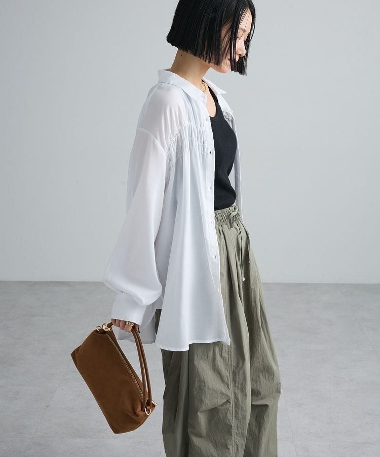 Green Parks「【しゃれシャツ】2wayシャーリングシャツ」|シャツ・ブラウス|
