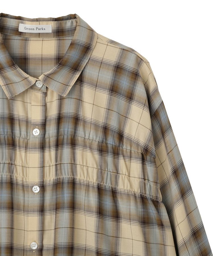 Green Parks「【しゃれシャツ】2wayシャーリングシャツ」|シャツ・ブラウス|