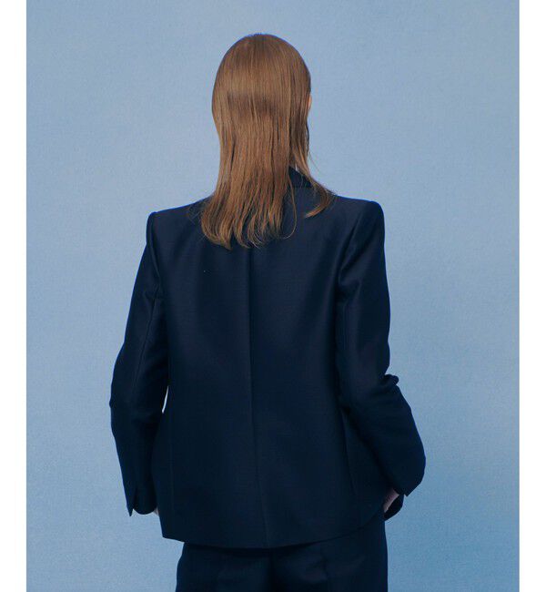LOULOU WILLOUGHBY「【LOULOU WILLOUGHBY】シルクウールツイルダブルジャケット」|テーラードジャケット|