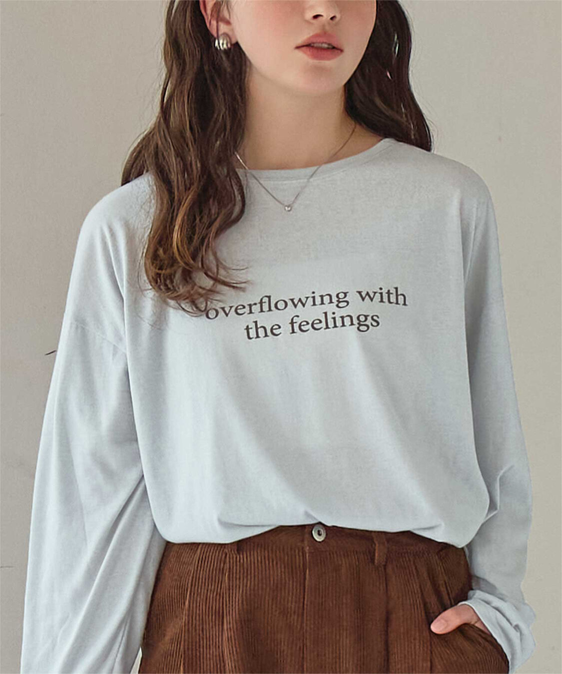 titivate「文字プリントシアーロングTシャツ」|Tシャツ・カットソー|