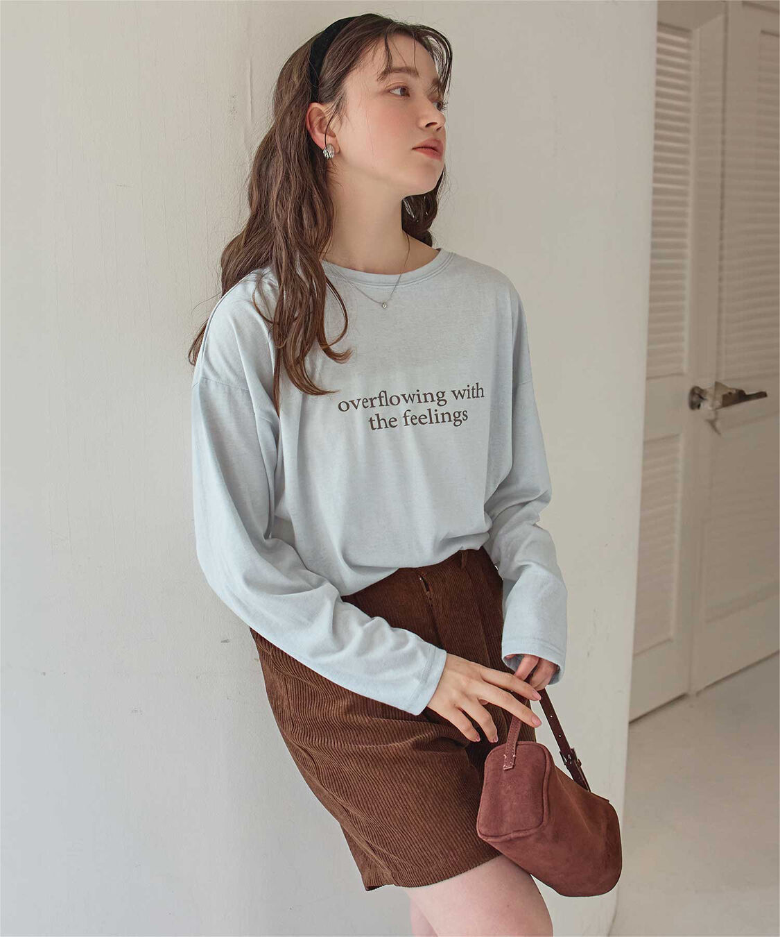 titivate「文字プリントシアーロングTシャツ」|Tシャツ・カットソー|