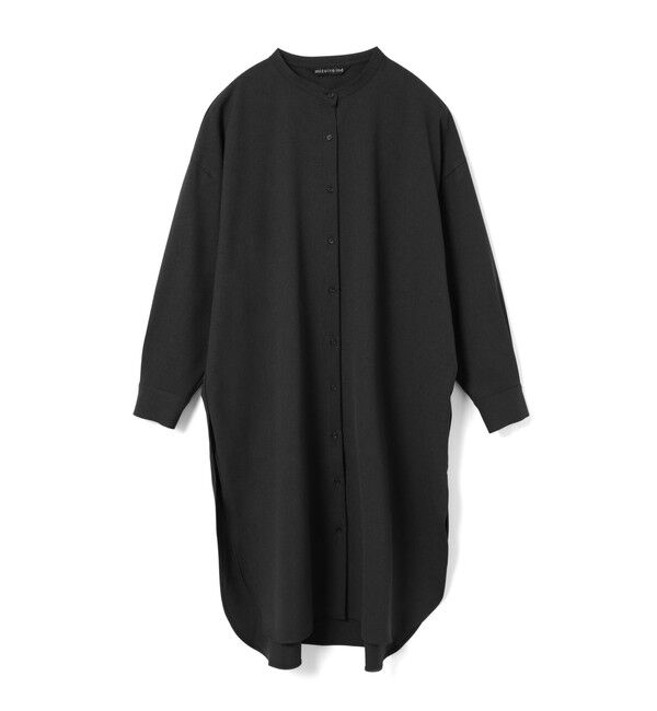 mizuiro ind「mizuiro ind スタンドカラーシャツワンピース」|ワンピース|