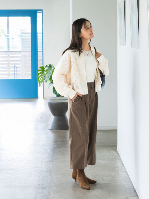 Te chichi「テープレースボリュームジップブルゾン《2026 AUTUMN LOOK item》」|ブルゾン・スタジャン|