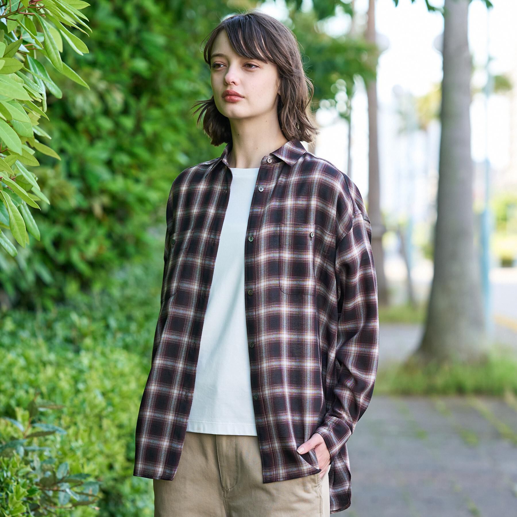 DRESSTERIOR「【ウォッシャブル】ビエラオンブレチェックシャツ」|シャツ・ブラウス|