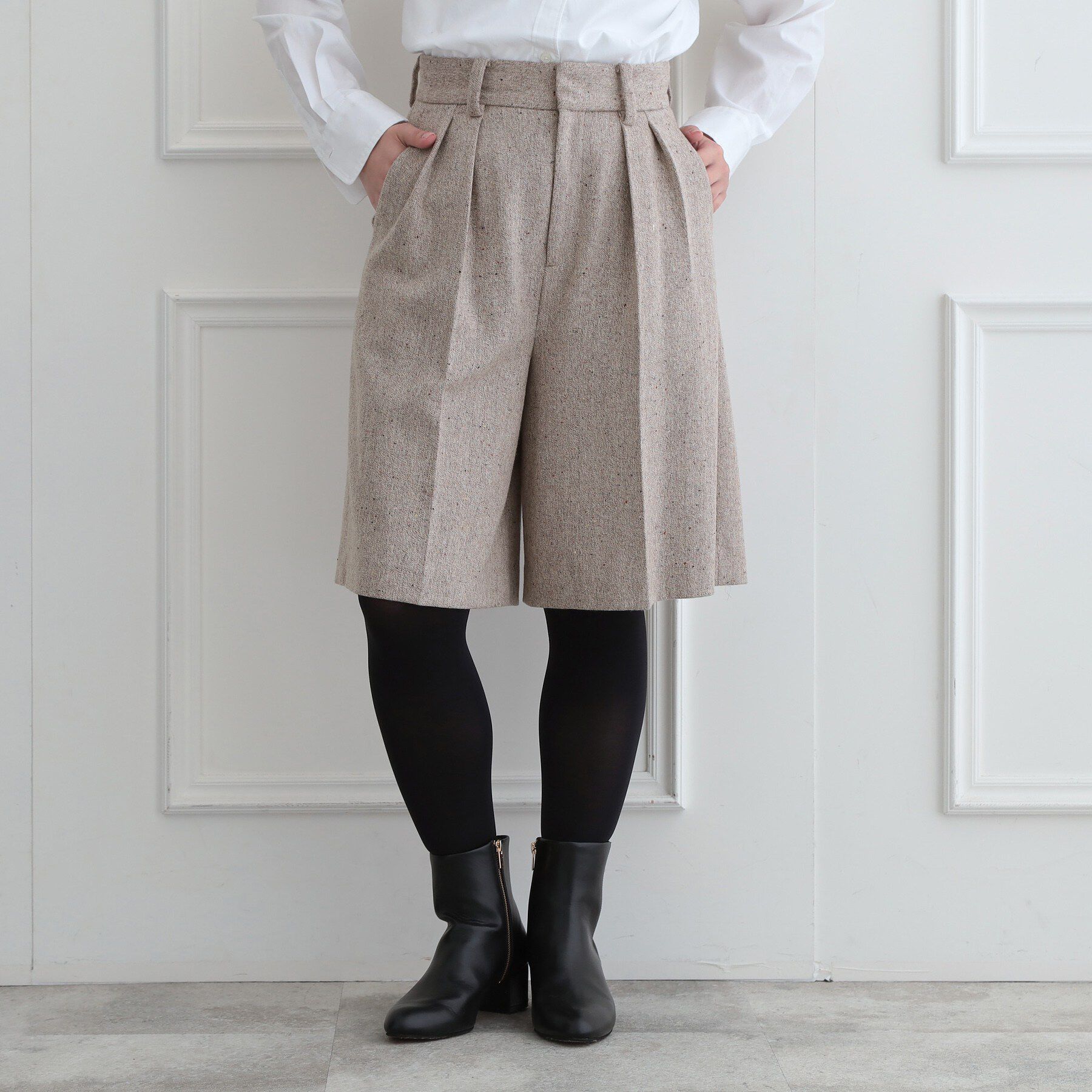 DRESSTERIOR「【セットアップ可】ネップツイードバミューダパンツ」|その他|