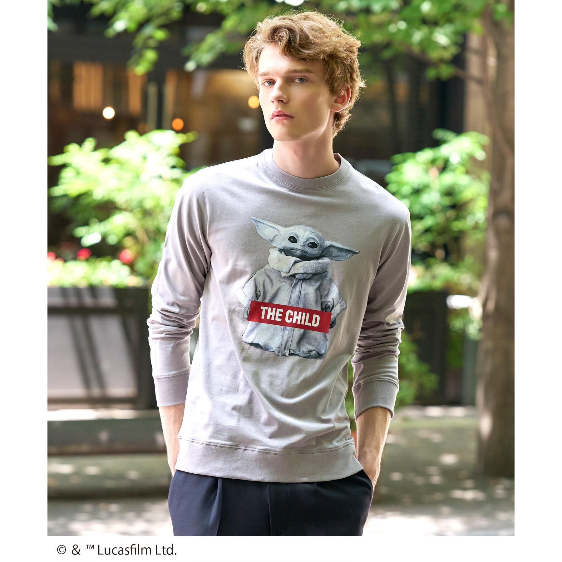 DRESSTERIOR「【接触冷感】STAR WARS ストリートロングTシャツ」|Tシャツ・カットソー|グレー(012)