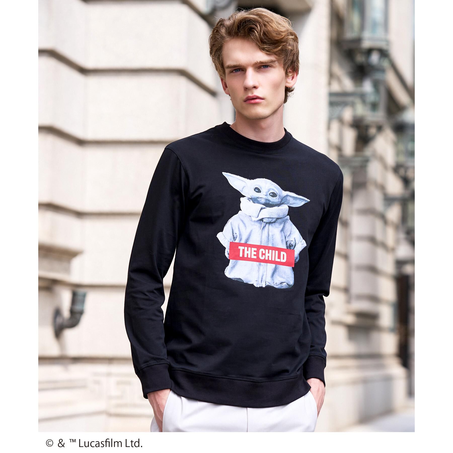 DRESSTERIOR「【接触冷感】STAR WARS ストリートロングTシャツ」|Tシャツ・カットソー|ブラック(019)