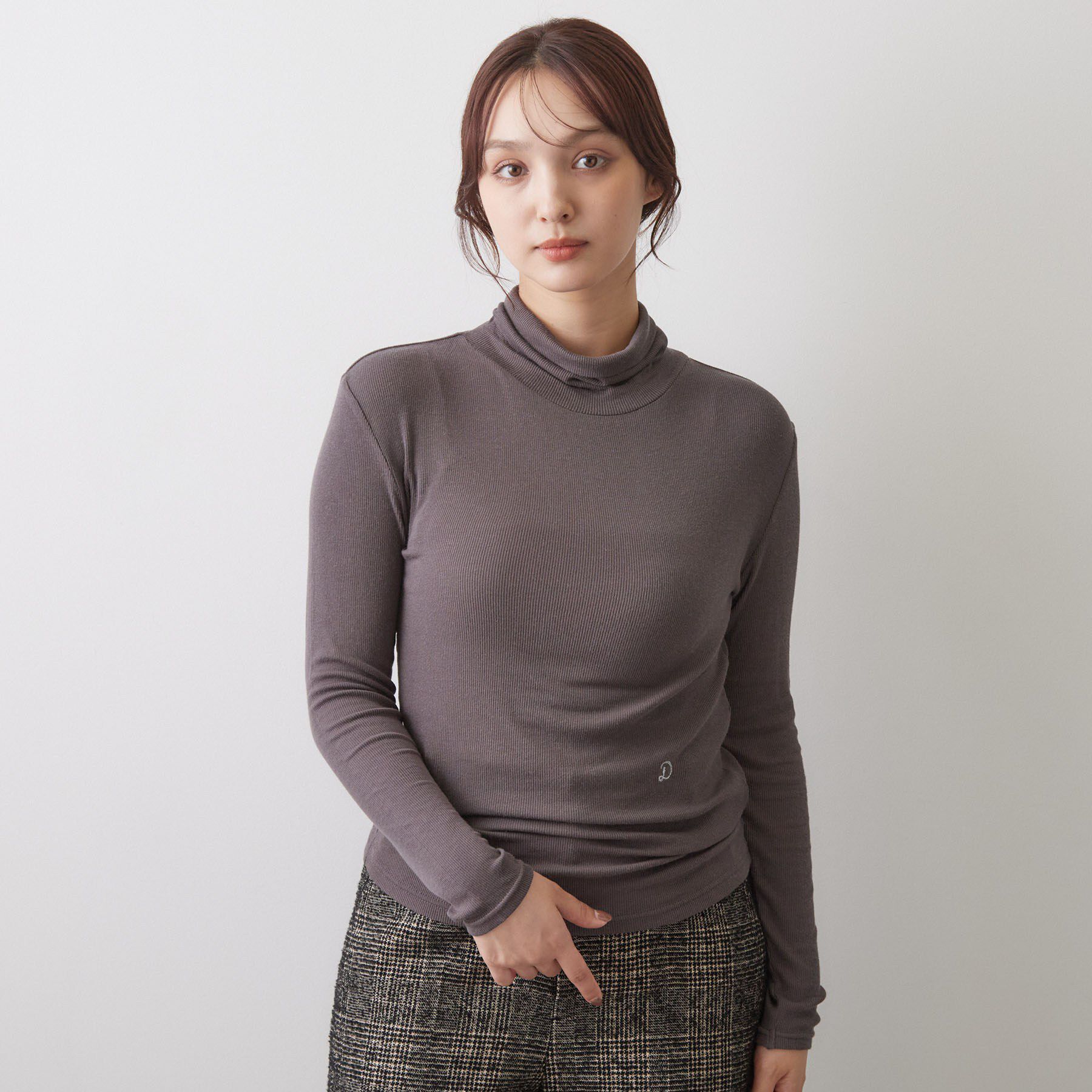DRESSTERIOR「ホカウル タートルネック」|Tシャツ・カットソー|チャコールグレー(0