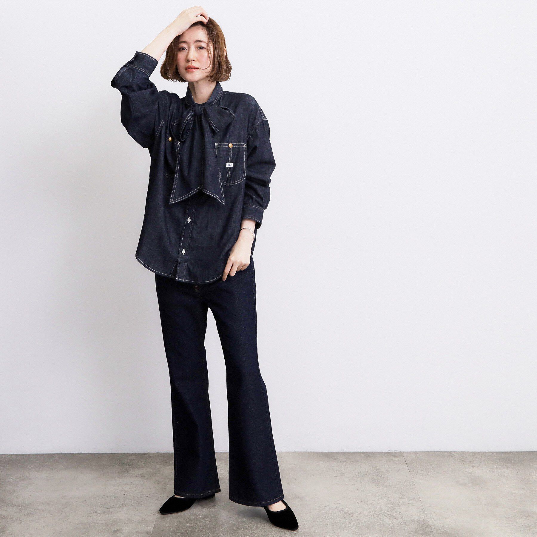 grove「【Lee&times;grove別注】LEAN FLARE DENIM」|デニム|
