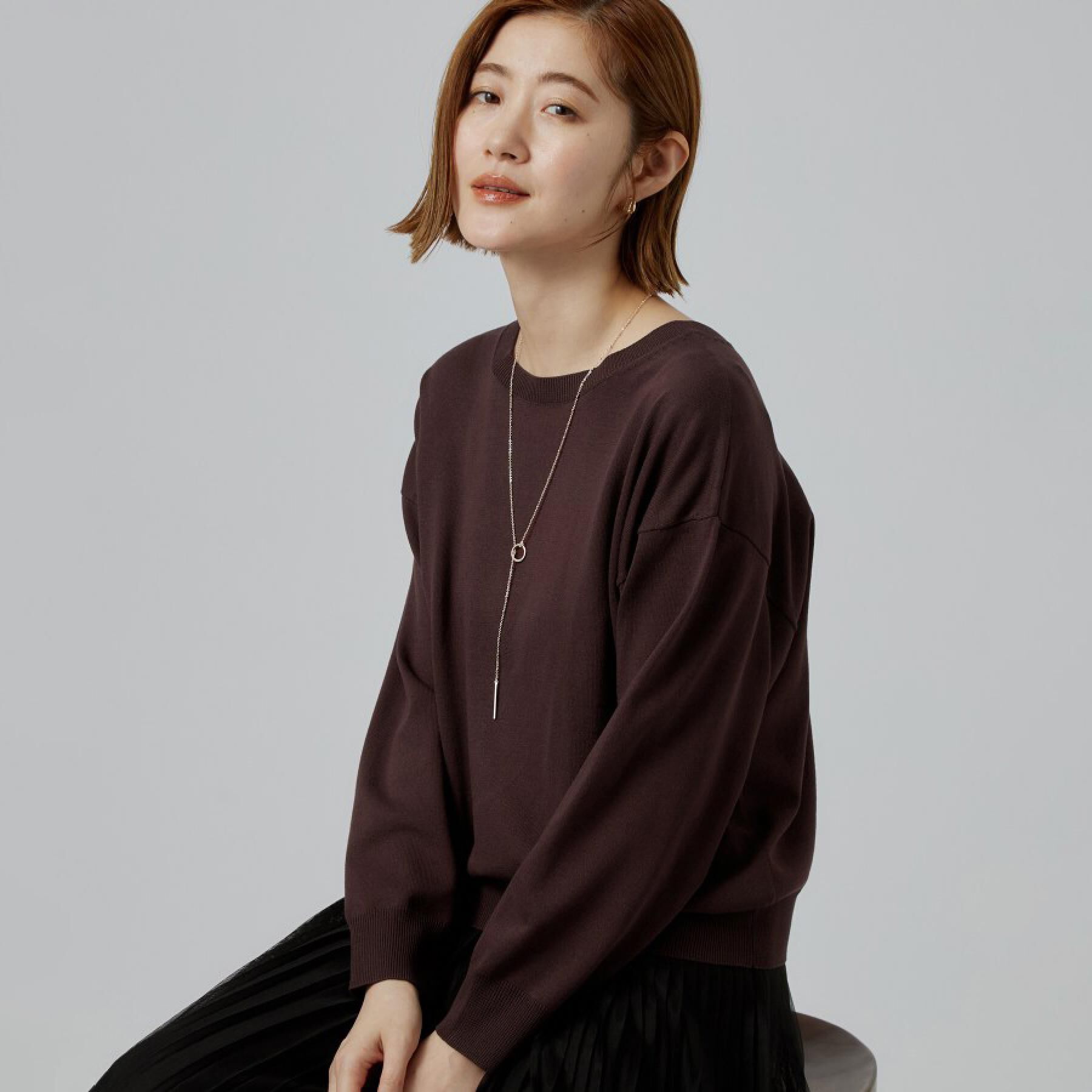 grove「【前後2WAY】さりげなく、上品にきらめく ニットカーディガン」|カーディガン|