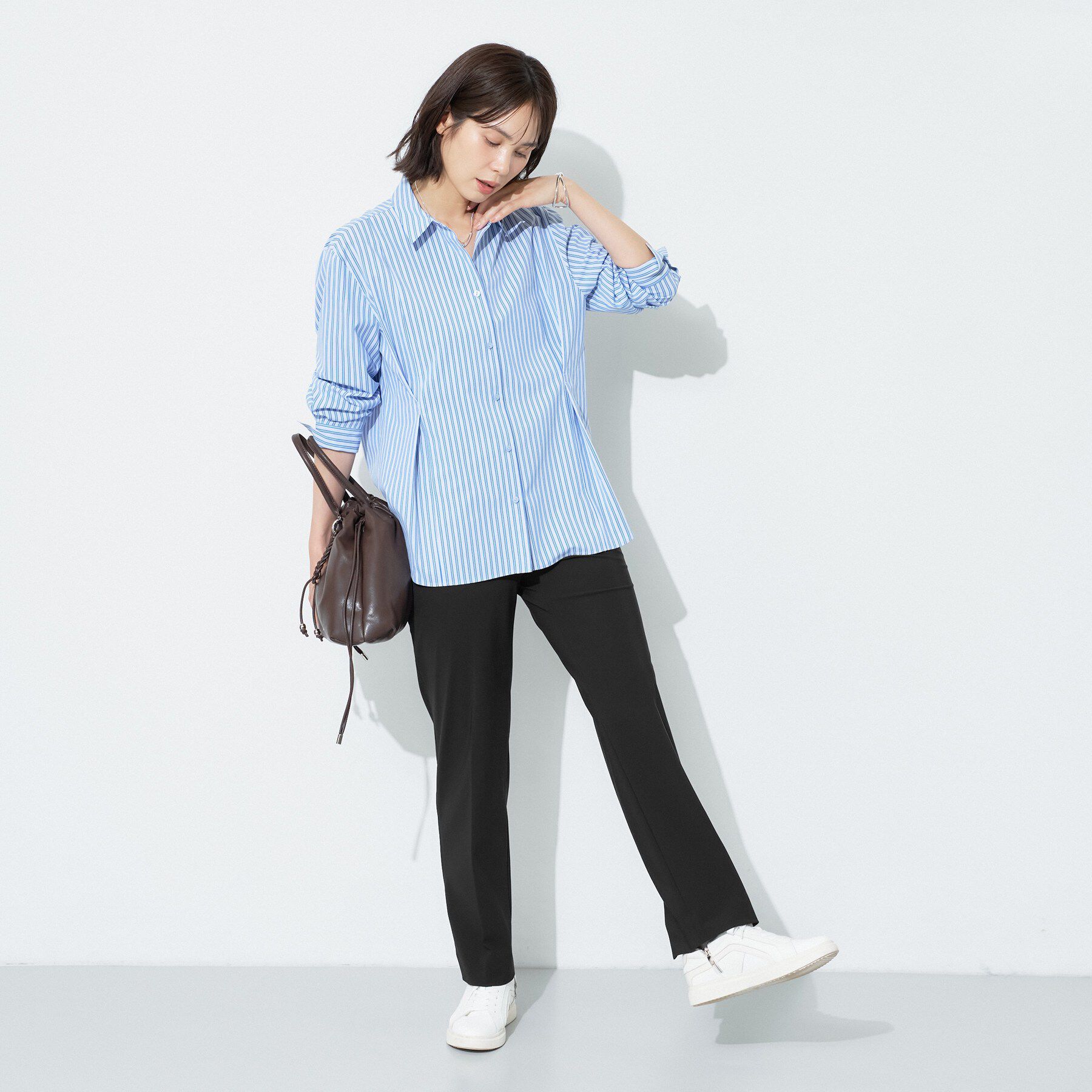 INDIVI「【高ストレッチ／撥水／接触冷感】リラックス スリムストレートパンツ」|その他|