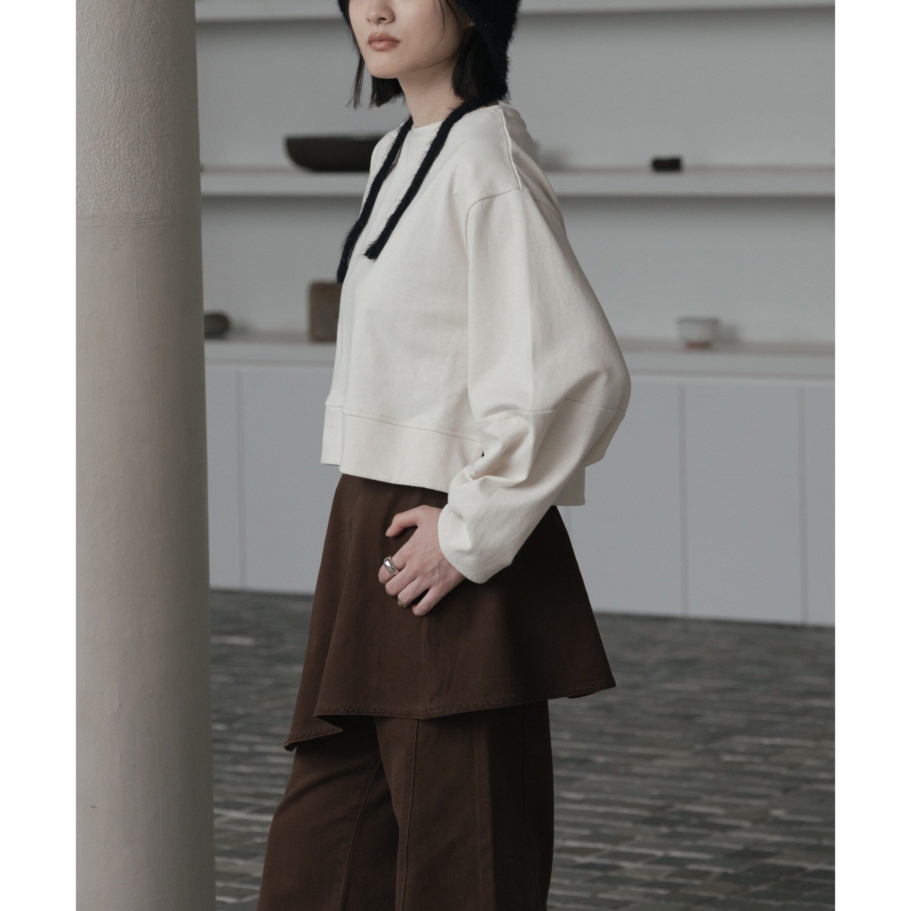 GALLEST「ロングスリーブフォルムカットソー」|Tシャツ・カットソー|