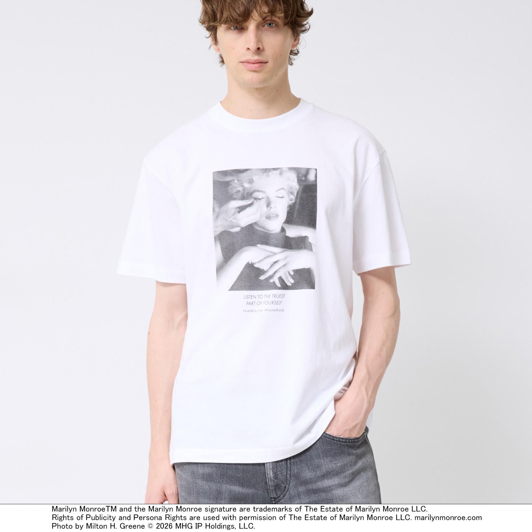 TAKEO KIKUCHI「【別注】マリリン・モンロー/フォトTシャツ」|Tシャツ・カットソー|