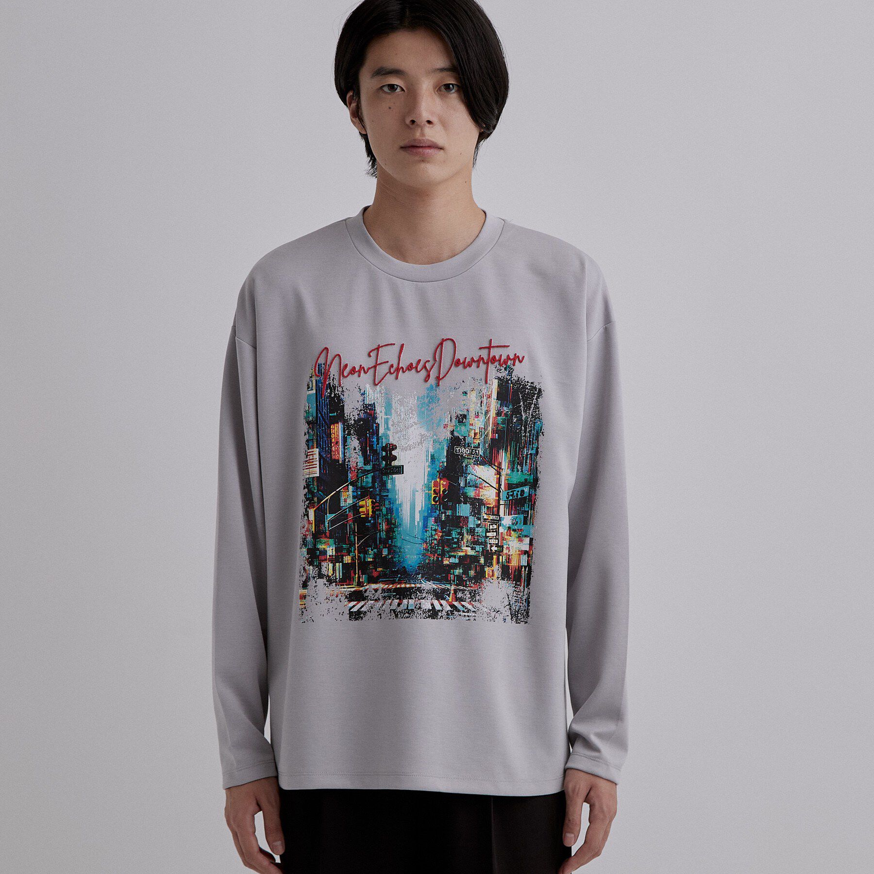 tk.TAKEO KIKUCHI「ブラシ刺繍長袖Tシャツ」|Tシャツ・カットソー|