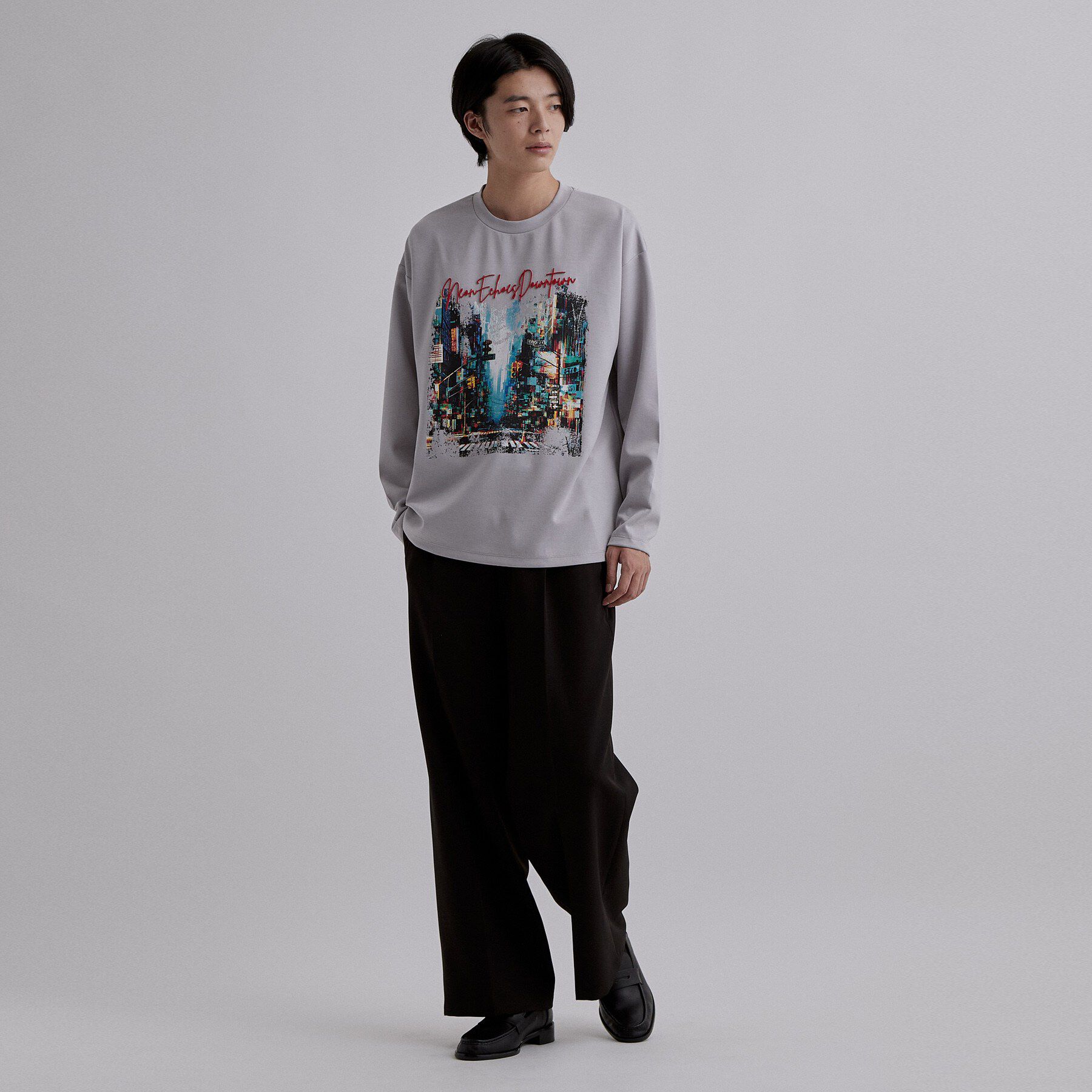 tk.TAKEO KIKUCHI「ブラシ刺繍長袖Tシャツ」|Tシャツ・カットソー|