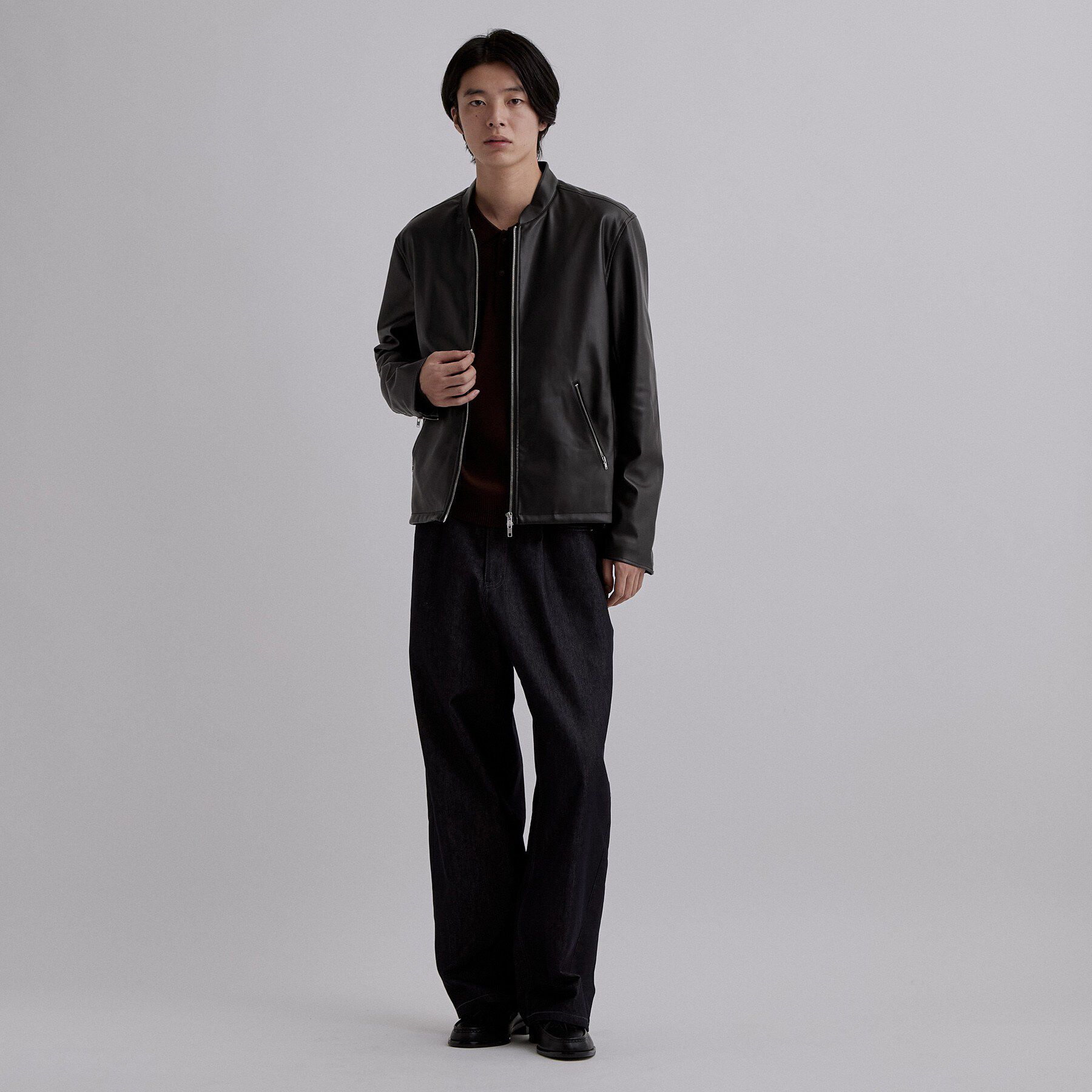 tk.TAKEO KIKUCHI「シングルライダースジャケット」|ブルゾン・スタジャン|
