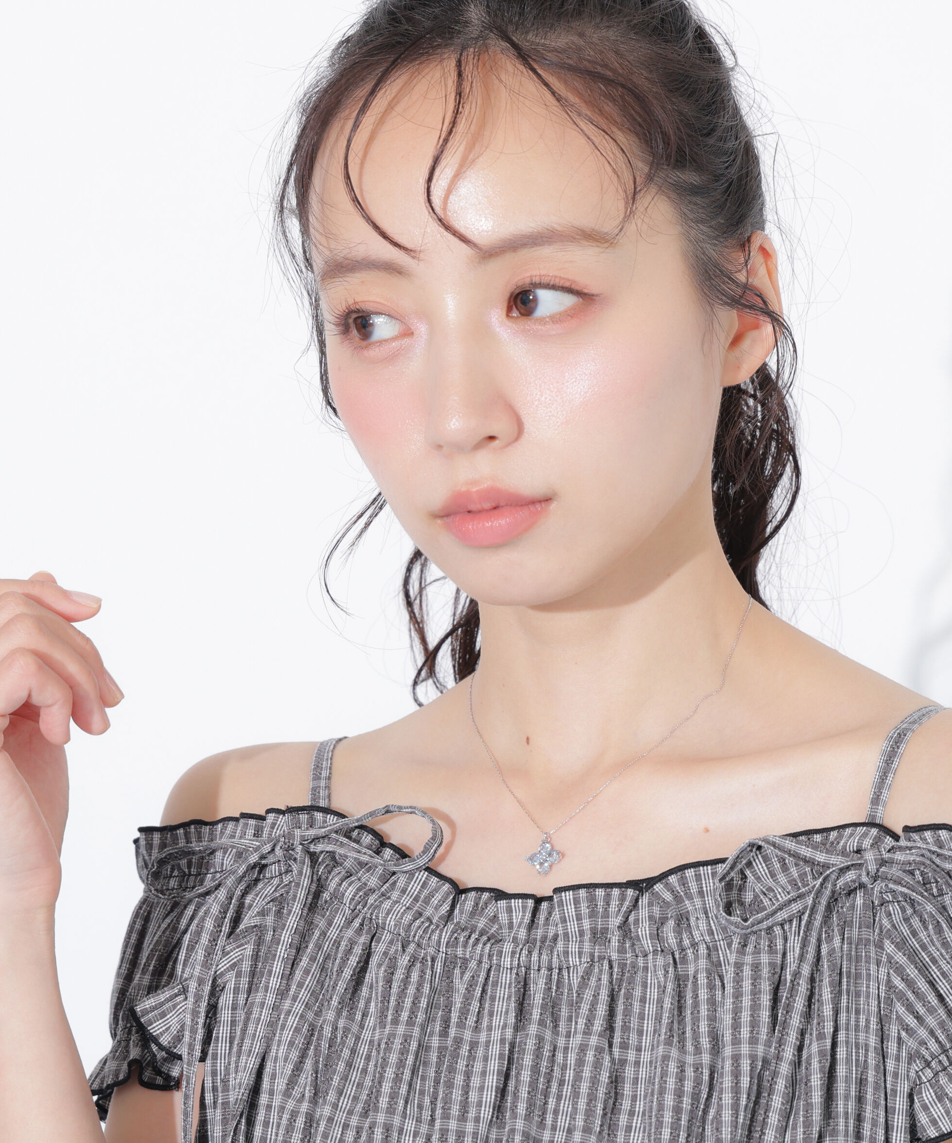  「Cubic 大粒クローバーネックレス」|その他|