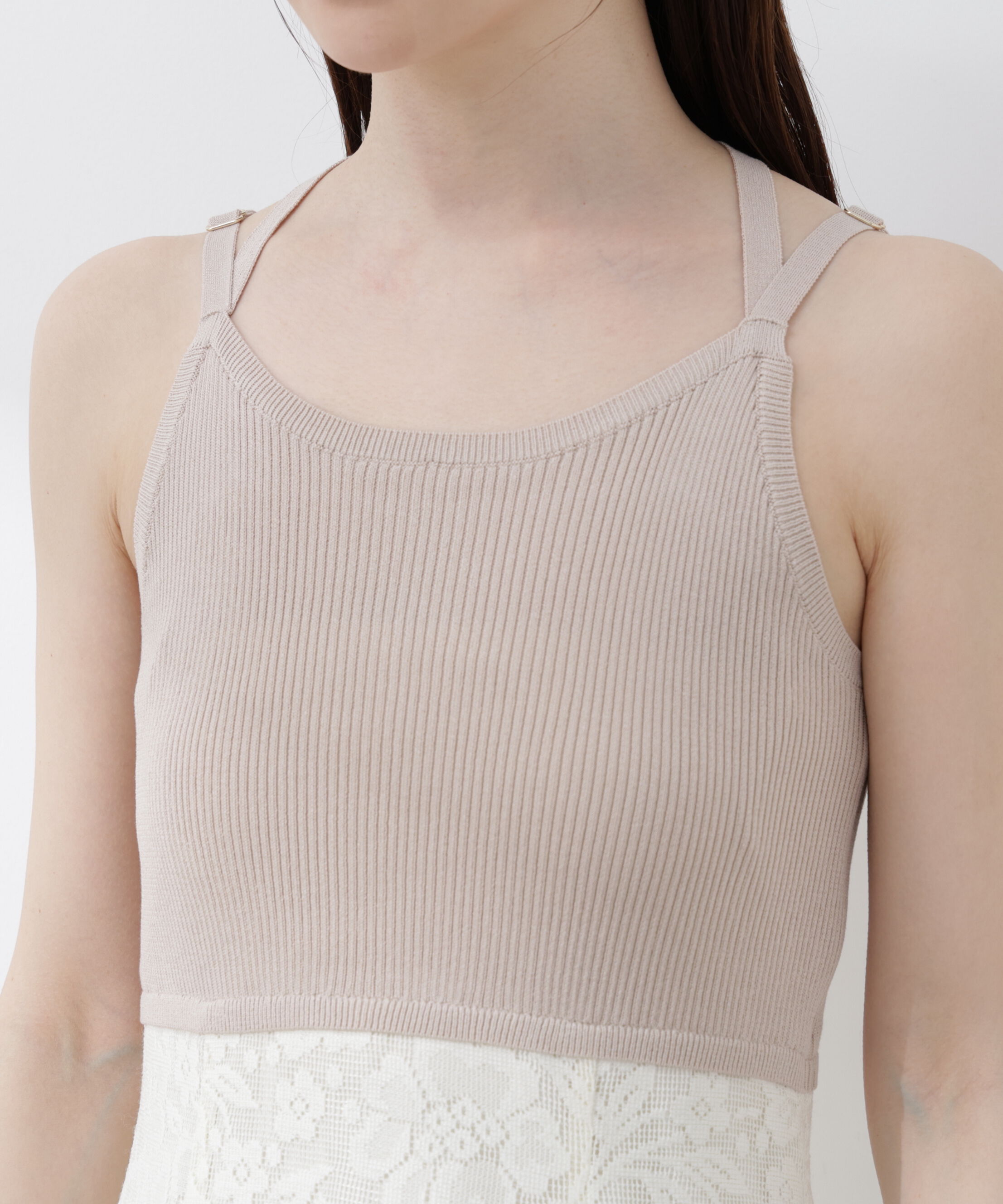 PROPORTION BODY DRESSING「ニットドッキングレースワンピース 26SS」|ワンピース|