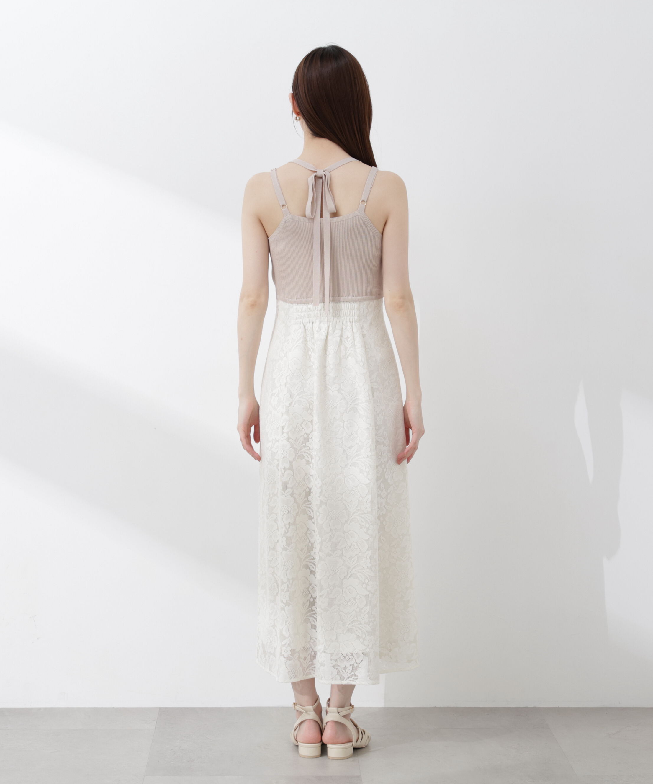 PROPORTION BODY DRESSING「ニットドッキングレースワンピース 26SS」|ワンピース|