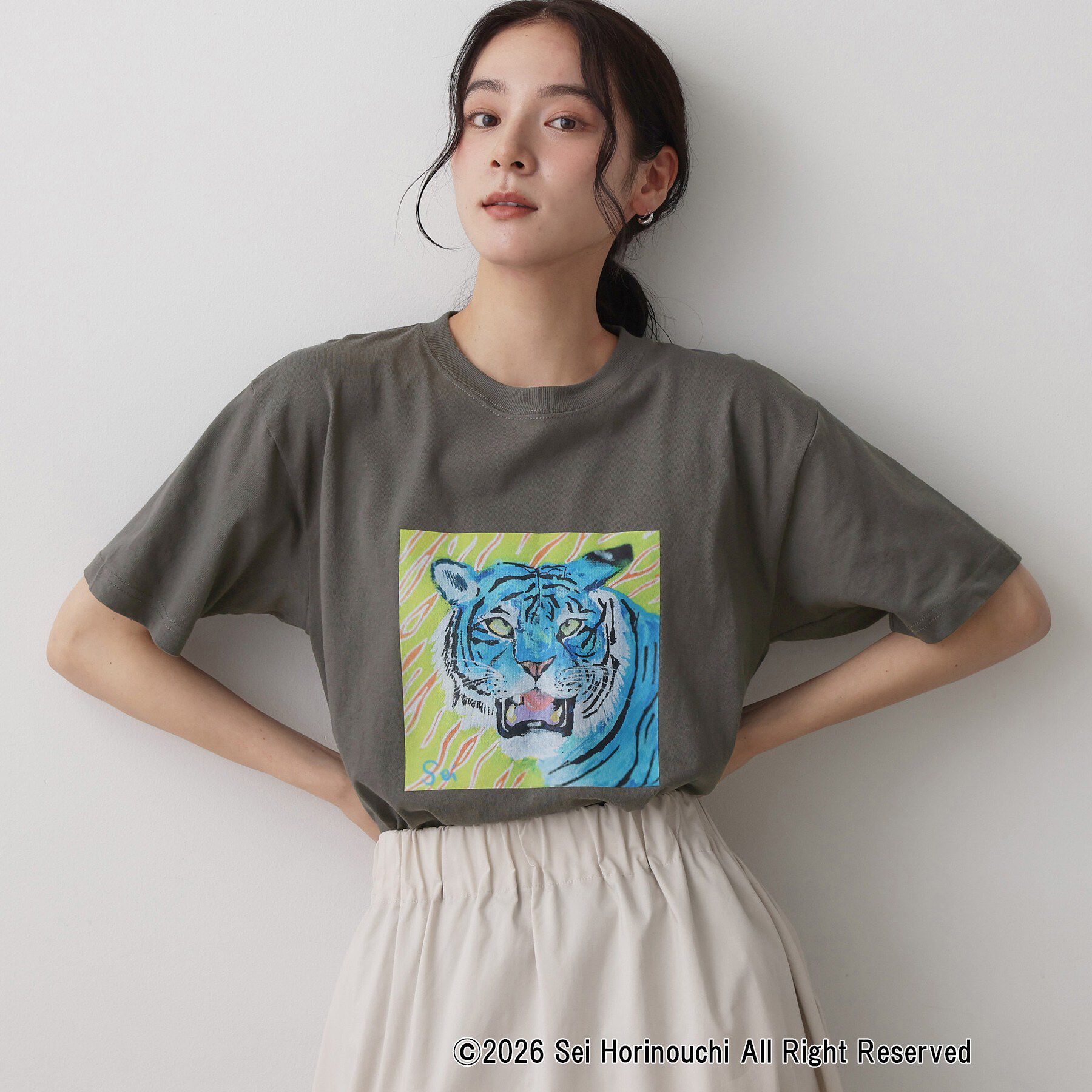 Dessin「Sei Horinouchi&times;Dessin Tシャツ」|Tシャツ・カットソー|チャコールグレー(0