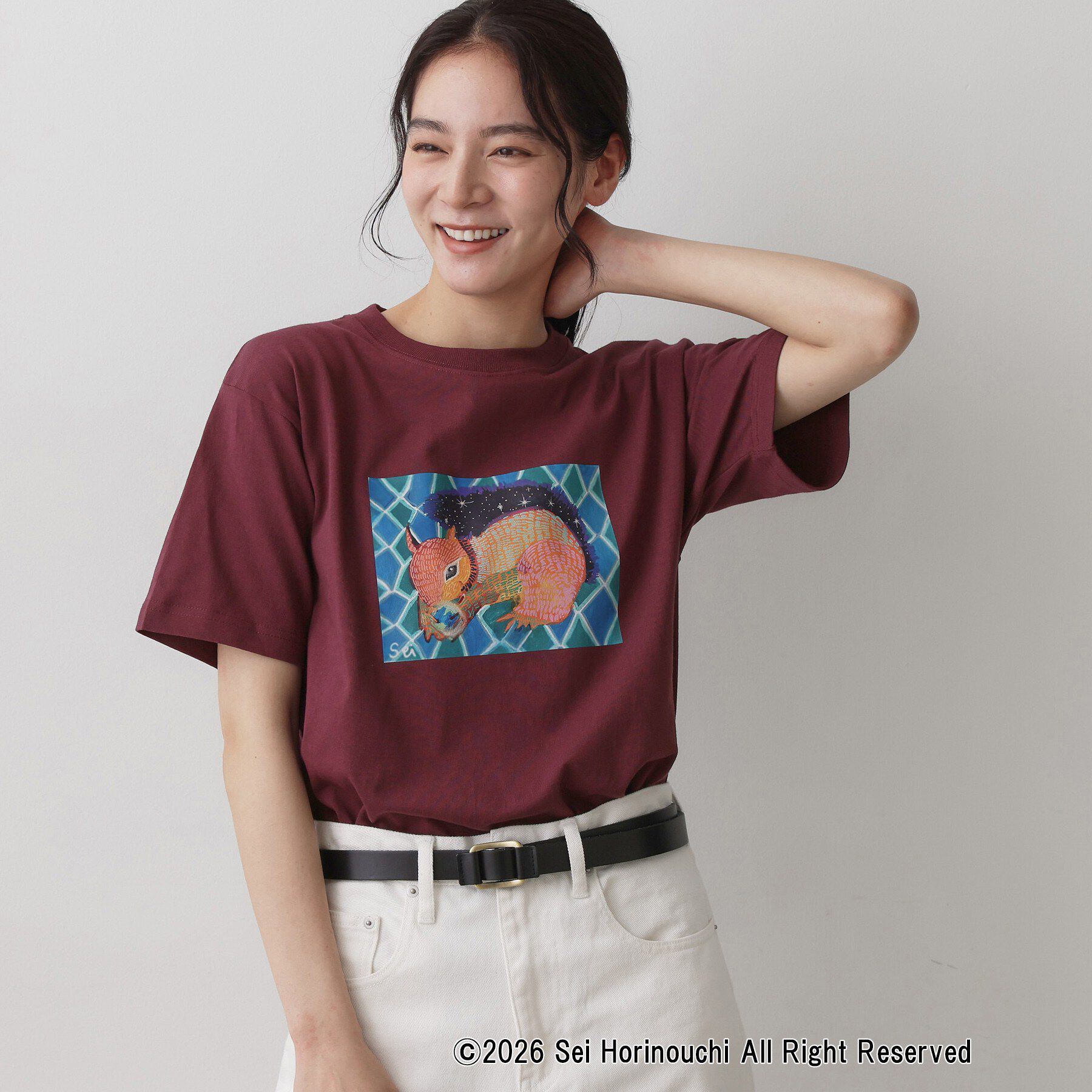 Dessin「Sei Horinouchi&times;Dessin Tシャツ」|Tシャツ・カットソー|ボルドー(064)