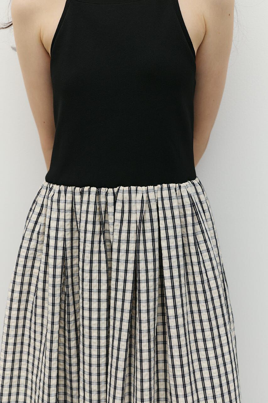 STYLEMIXER「ドッキングチェックワンピース」|ワンピース|