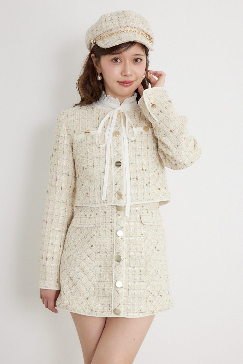 rienda「ティペットセットツイードジャケット」|その他|
