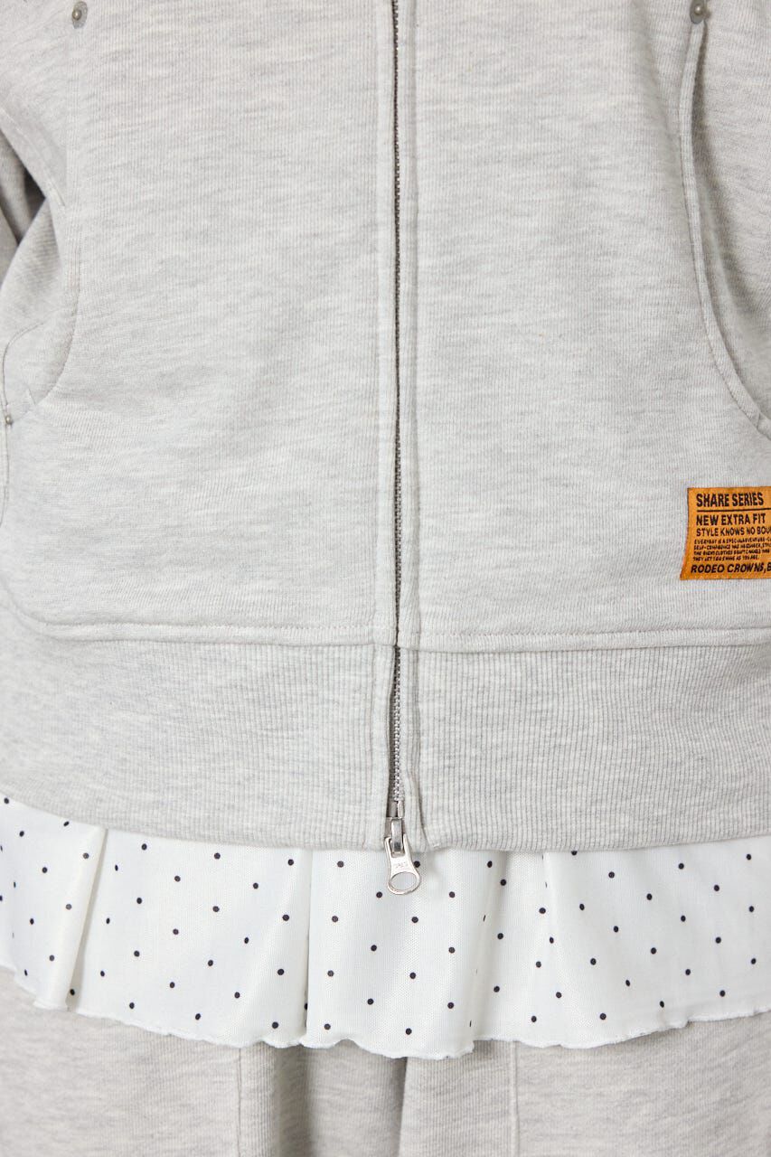 RODEO CROWNS「(UNISEX)SHARE スタンドネックジップパーカー」|パーカー|
