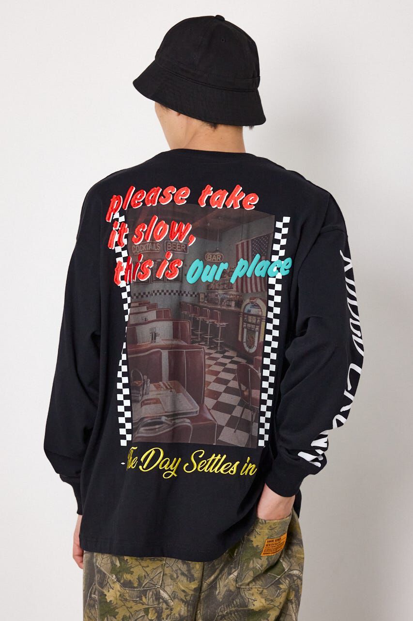 RODEO CROWNS「diner 長袖Tシャツ」|Tシャツ・カットソー|BLK