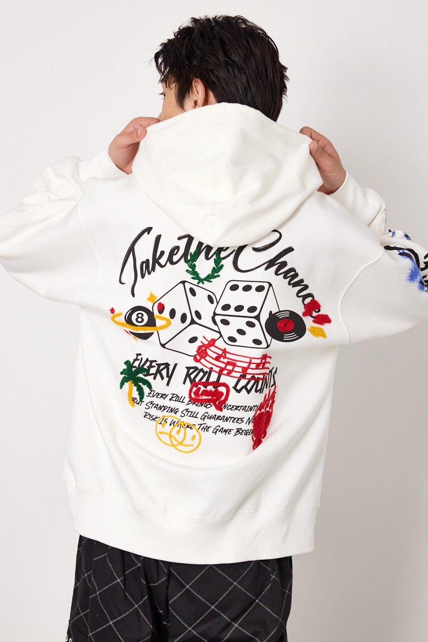 RODEO CROWNS「No Dice zipパーカー」|パーカー|WHT