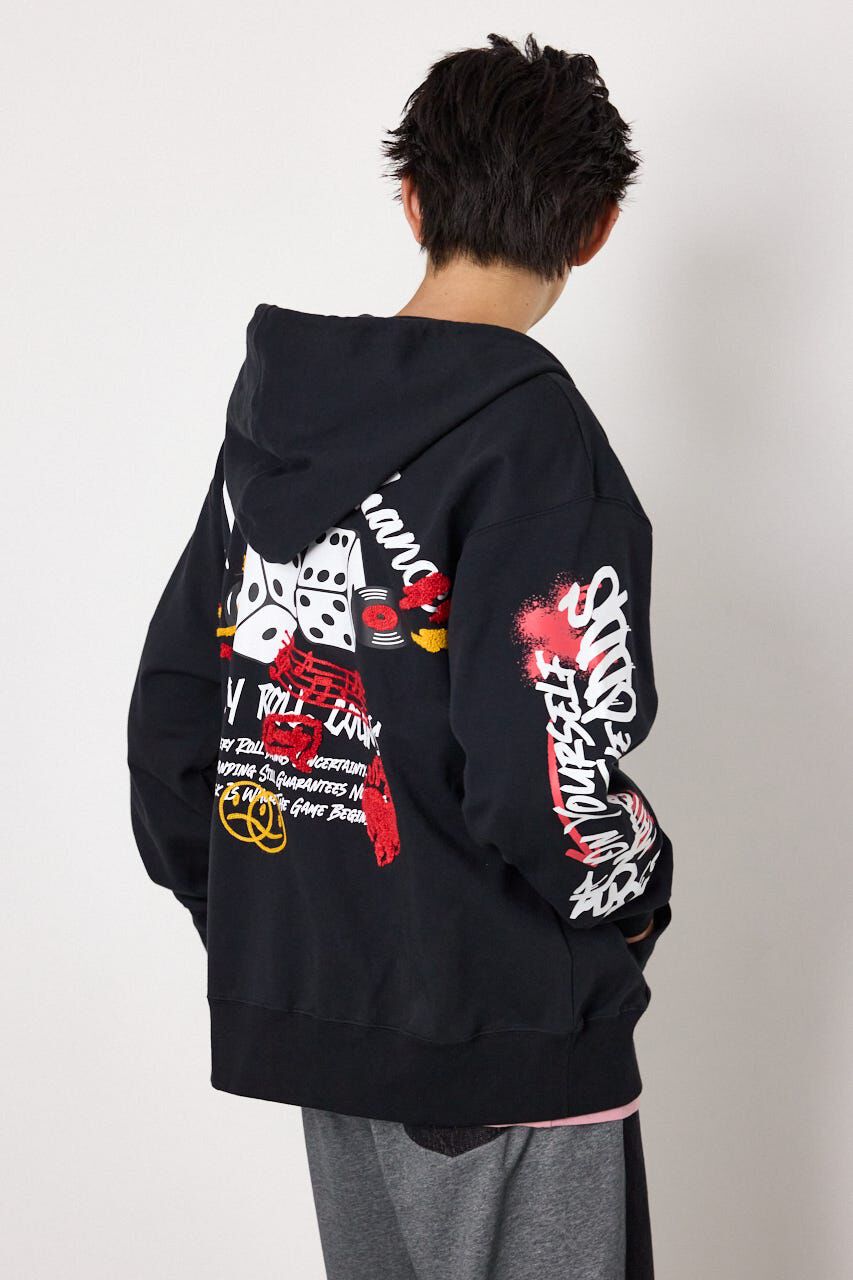 RODEO CROWNS「No Dice zipパーカー」|パーカー|BLK