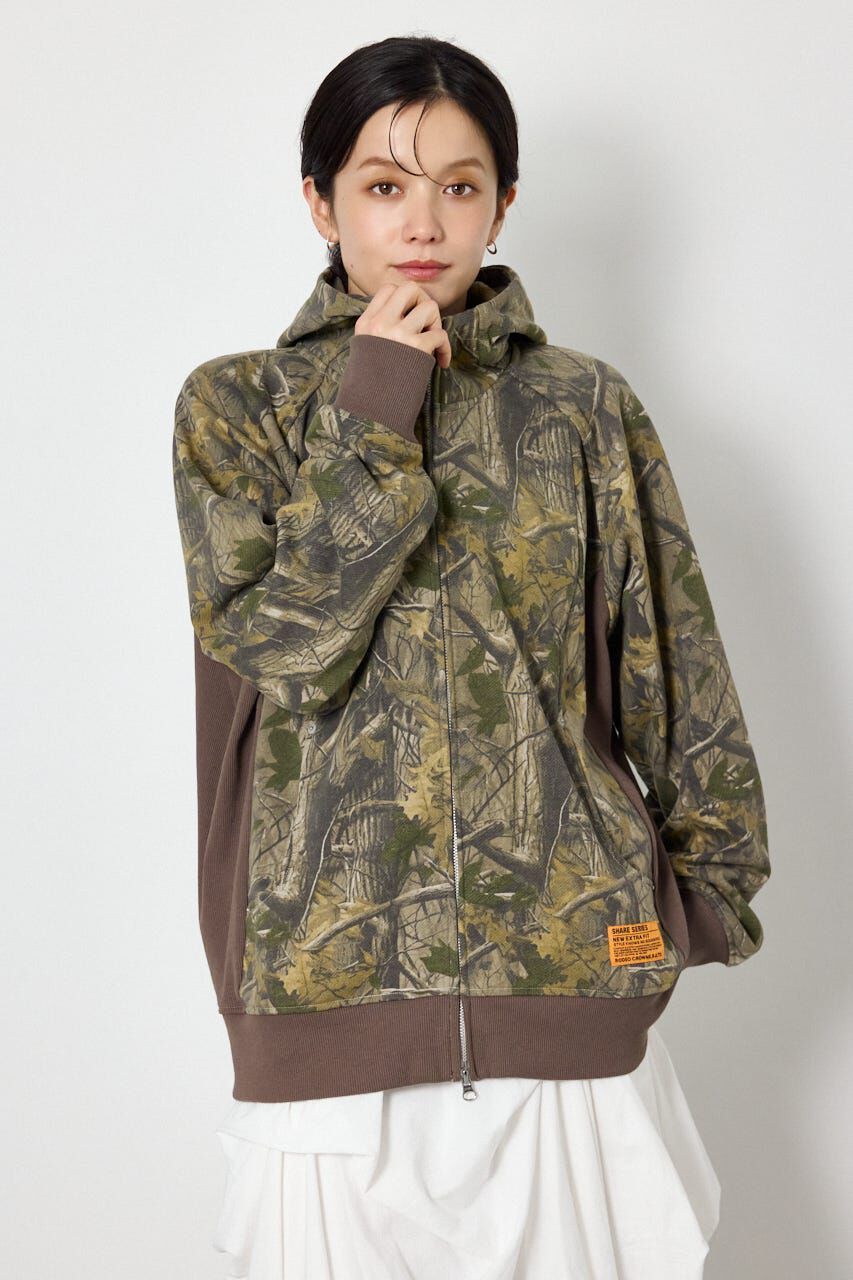 RODEO CROWNS「(UNISEX)SHARE パターンスタンドネックジップパーカー」|パーカー|