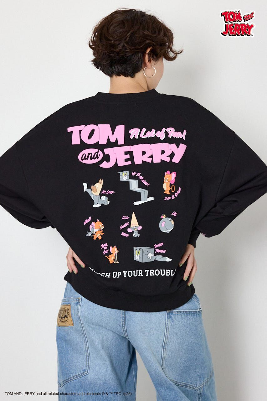 RODEO CROWNS「(TOM and JERRY)アソートスウェットトップス」|パーカー|BLK