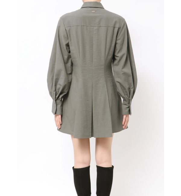 CALNAMUR「ギャザリングシャツミニワンピース」|ワンピース|