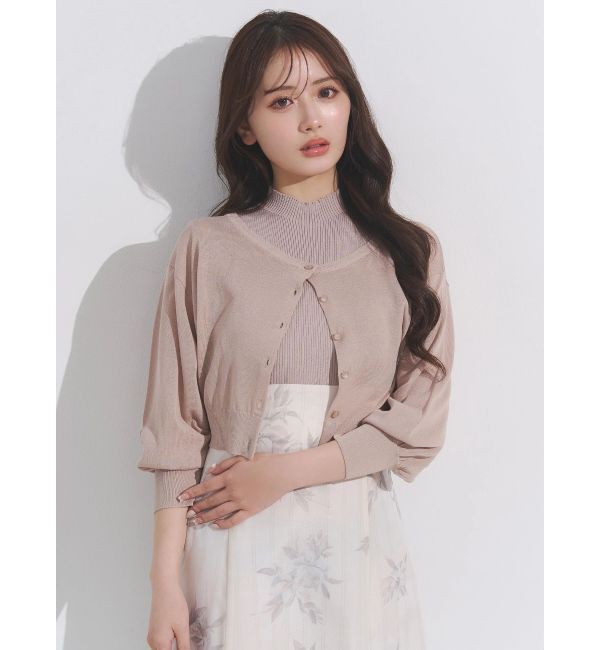 MERCURYDUO「花柄ドッキングバックレースアップワンピース」|ワンピース|