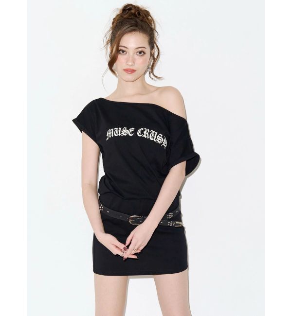 EVRIS「ワンショルダーTEEワンピース」|ワンピース|