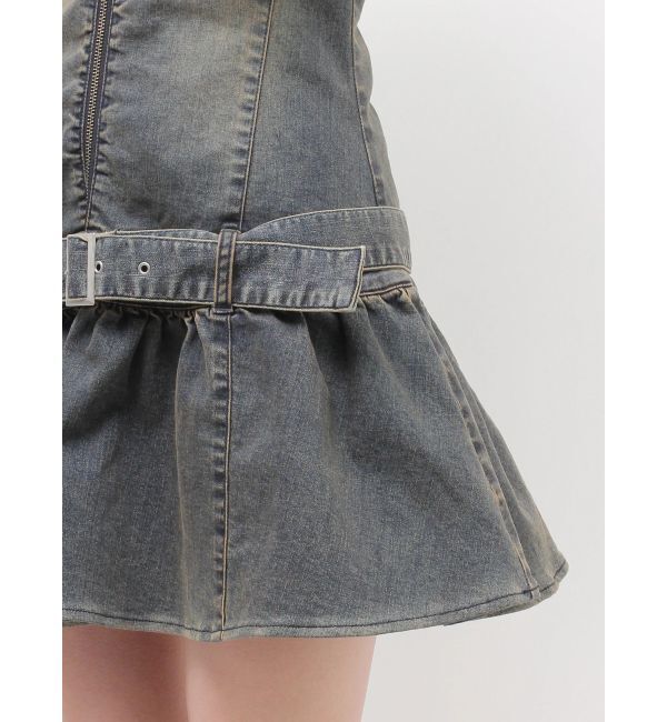 jouetie「デニムベアミニワンピース」|ワンピース|
