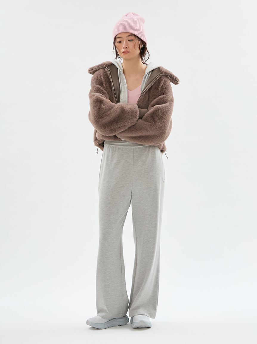emmi atelier「【W&T】ファーライクフーディーブルゾン」|ブルゾン・スタジャン|