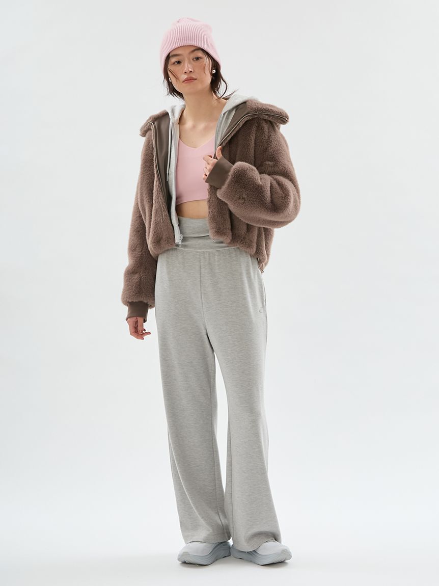 emmi atelier「【W&T】ファーライクフーディーブルゾン」|ブルゾン・スタジャン|