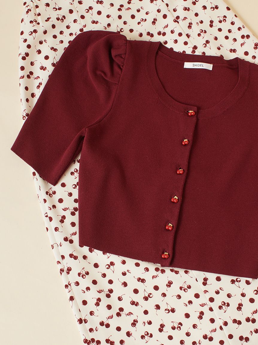 SNIDEL「【販路限定サイズあり】Sustainableフルーツプリントワンピース」|ワンピース|