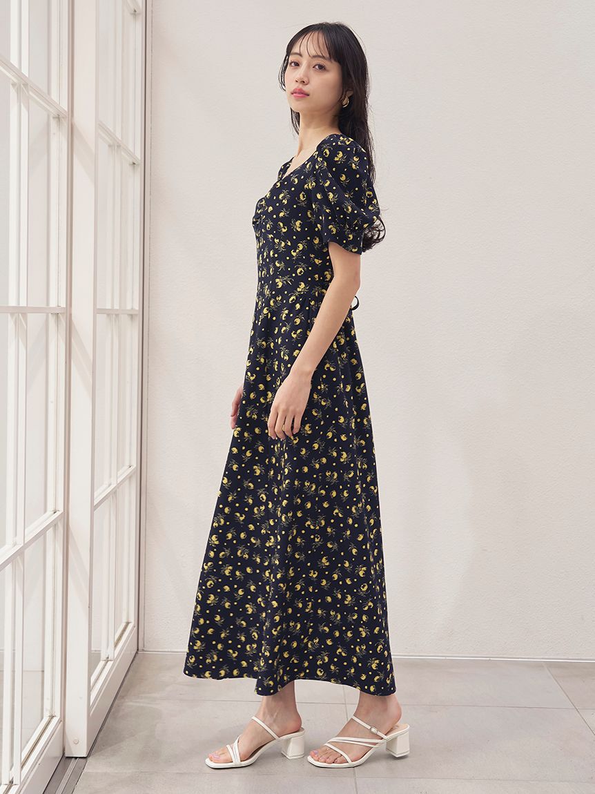 SNIDEL「【販路限定サイズあり】Sustainableフルーツプリントワンピース」|ワンピース|