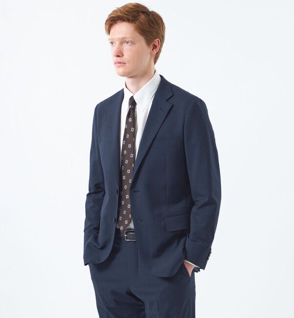 MACKINTOSH PHILOSOPHY「【WEB&一部店舗限定】トロッター ジャケット ツイルストレッチ」|テーラードジャケット|ブルー